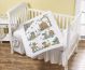 Bucilla Stamped Cross Stitch Crib Cover Kit 34 inch X43 inch Woodland Floral