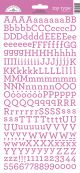 Doodlebug My Type Cardstock Stickers 6 inch X13 inch Bubblegum