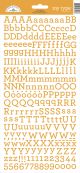 Doodlebug My Type Cardstock Stickers 6 inch X13 inch Tangerine