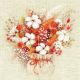 RIOLIS Counted Cross Stitch Kit 9.75 inch x9.75 inch Bouquet with Lagurus And Cotton 14 Count 