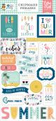 Pool Party Chipboard 6 inch X13 inch Phrases