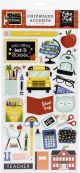I Love School Chipboard 6 inch X13 inch Accents