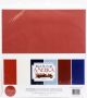 Carta Bella Double Sided Solid Cardstock 12 inch X12 inch 6 Per Pkg God Bless America 6 Colors