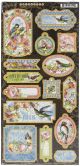 Bird Watcher Chipboard Die Cuts 6 Inch X12 Inch Sheet