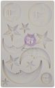 Finnabair Decor Moulds 5 inch X8 inch Nocturnal Elements