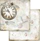 Stamperia DoubleSided Cardstock 12inchesX12inchesJournal Clock Romantic