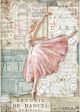 Stamperia Rice Paper Sheet A4 Dancer Passion