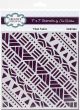 Creative Expressions 7 Inch X7 Inch Stencil By Sue Wilson Tribal Fabric