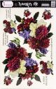Dress My Craft Transfer Me Sheet 12.5 inch X18.5 inch Dahlia Bouquet