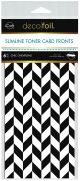 Deco Foil White Toner Sheets 4 inch X9 inch 6 Per Pkg Chic Chevrons