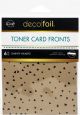 Deco Foil Kraft Toner Sheets 4.25 inch X5.5 inch 6 Per Pkg Dainty Hearts