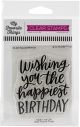 My Favorite Things Clearly Sentimental Stamps 3 inch X4 inch Happiest Birthday