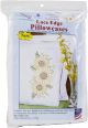 Jack Dempsey Stamped Pillowcases with White Lace Edge 2 Per Pkg Golden Sunflowers