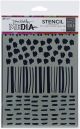 Dina Wakley Media Stencils 9 inch X6 inch Marks