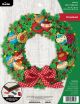 Bucilla Felt Wreath Applique Kit 17 inch Round Ornament