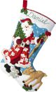 Bucilla Felt Stocking Applique Kit 18inch Long Timeless St Nick