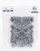 Pinkfresh Studio Cling Rubber Background Stamp A2 Folk Art Birds