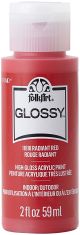 FolkArt Glossy Paint 2oz Radiant Red