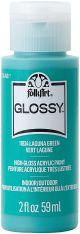 FolkArt Glossy Paint 2oz Laguna Green