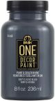 FolkArt ONE Decor Satin Paint 8oz Classic Black