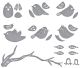 Spellbinders Etched Dies By Vicky Papaioannou Sweet Birds On A Branch