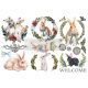 Prima Marketing Re Design Decor Transfers 6 Inch X12 Inch 3 Per Sheets Cottontail