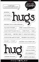 PhotoPlay Say It With Stamps Clear Stamps Hug/Hugs