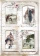 Stamperia Rice Paper Sheet A4 4 Frames Romantic Horses