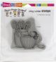 Stampendous House Mouse Cling Stamp Warm Cocoa