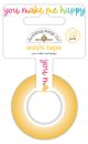 Doodlebug Washi Tape 15mmX12yd You Make Me Happy