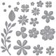 Spellbinders Etched Dies By Becca Feeken Petite Floral Potpourri