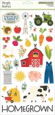 Homegrown Chipboard Stickers 6 inch X12 inch 