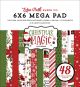 Echo Park Double Sided Mega Paper Pad 6 inch X6 inch 48 Per Pkg Christmas Magic