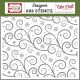 Echo Park Stencil 6 inch X6 inch Swirling Snowflakes