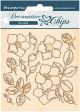 Stamperia Decorative Chips 5.5 Inch X5.5 Inch Flowers Romantic Christmas