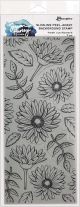 Simon Hurley create. Cling Slimline Stamps Fresh Cut Flowers