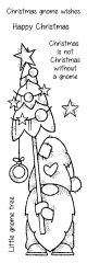Woodware Clear Stamps 8 inch X2.6 inch Tall Tree Gnome