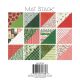 DCWV Double Sided Cardstock Mat Stack 6 inch X6 inch 24 Per Pkg Joyful Christmas W per Gold Foil