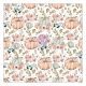 Hello Pink Autumn Single Sided Vellum 12 Inch X12 Inch W Per Foil Detail