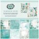 49 And Market Collection Pack 12 inch X12 inch Vintage Artistry In Teal
