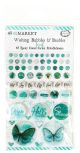 Vintage Artistry In Teal Wishing Bubbles And Baubles