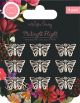Craft Consortium Midnight Flight Metal Charms 9 Per Pkg Silver Moth