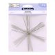 Beadalon Ornament Wire Form 4.5 Inch 0.8mm Diameter 7 Per Pkg Snowflake