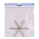 Beadalon Ornament Wire Form 6 inch 0.8mm Diameter 6 Per Pkg Snowflake