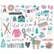 Feelin Frosty Bits and Pieces Die Cuts 59 Per Pkg 