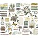 Simple Vintage Weathered Garden Bits and Pieces Die Cuts 57 per Pk