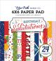 Echo Park Double Sided Paper Pad 6 Inch X6 Inch 24 Per Pkg Birthday Salutations