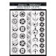Stamperia Stencil 7.87 Inch X9.84 Inch Symbols And Borders A