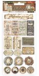 Stamperia Adhesive Chipboard 6Inch X12Inch Tickets Lady Vagabond Lifestyle