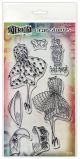 Dyan Reaveley s Dylusions Couture Stamp Set Walk In The Park Duo